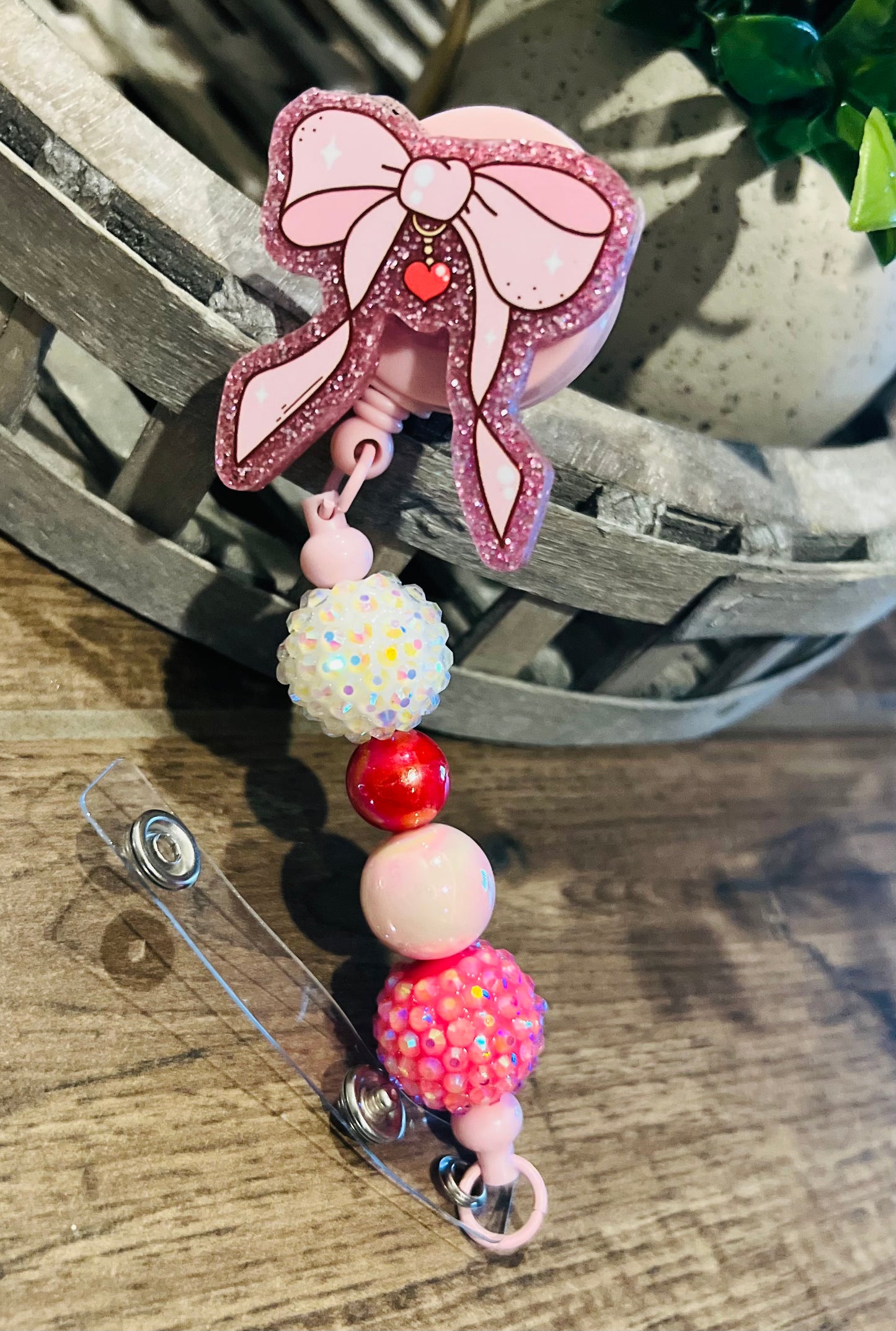 “Bow” Badge Reel 2-interchangeable
