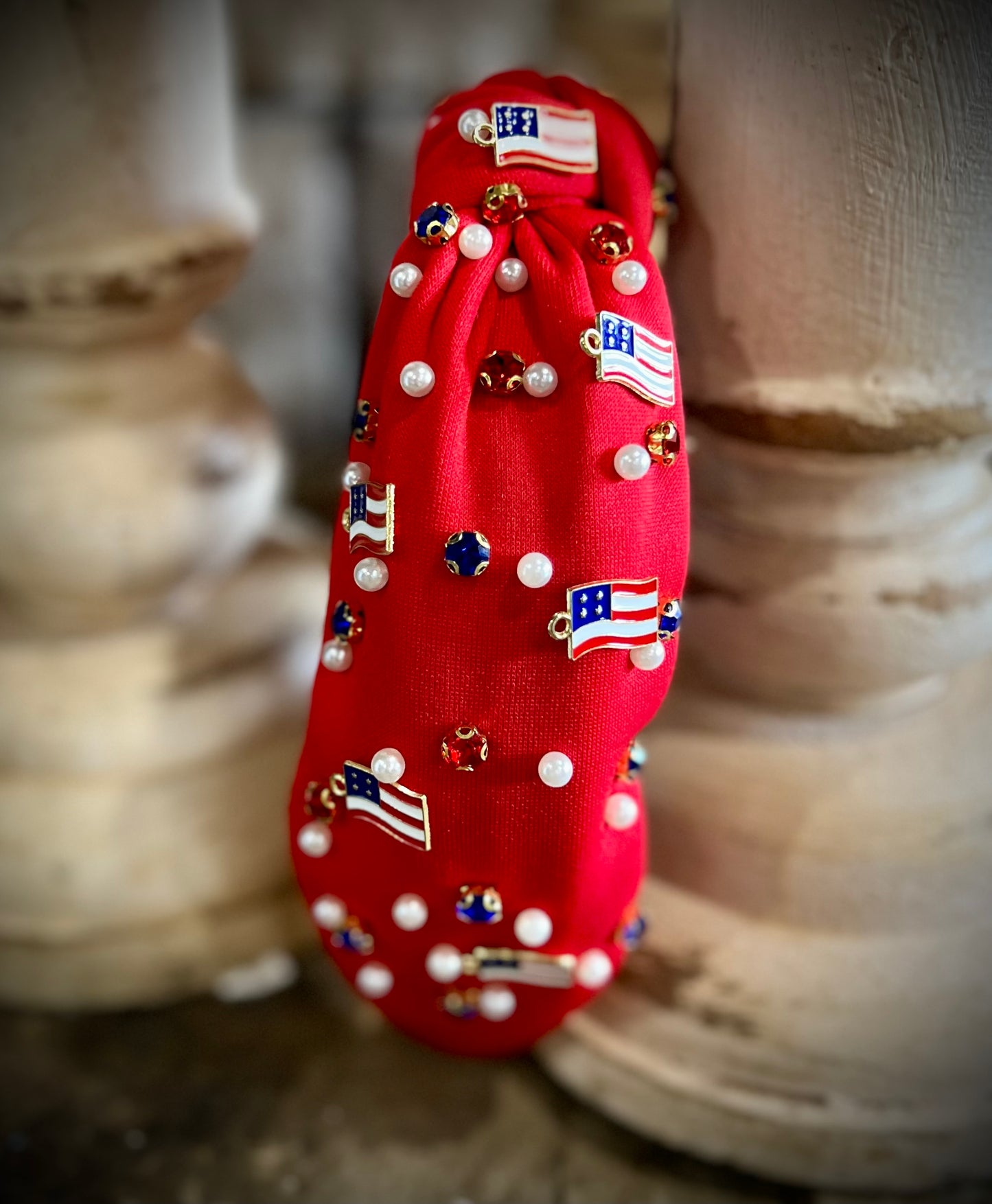 Red “American Flag” Headband