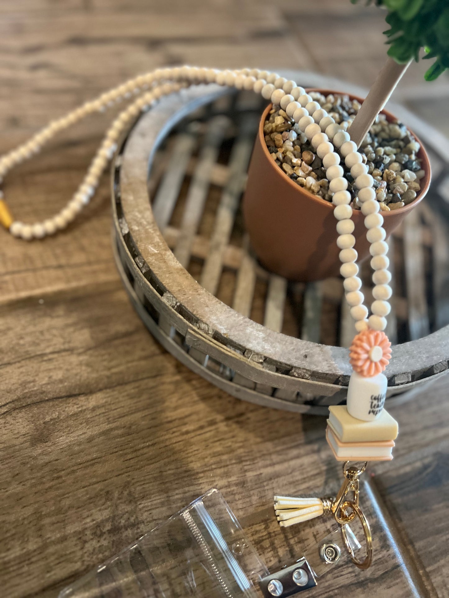 Coffee Teach Repeat Lanyard