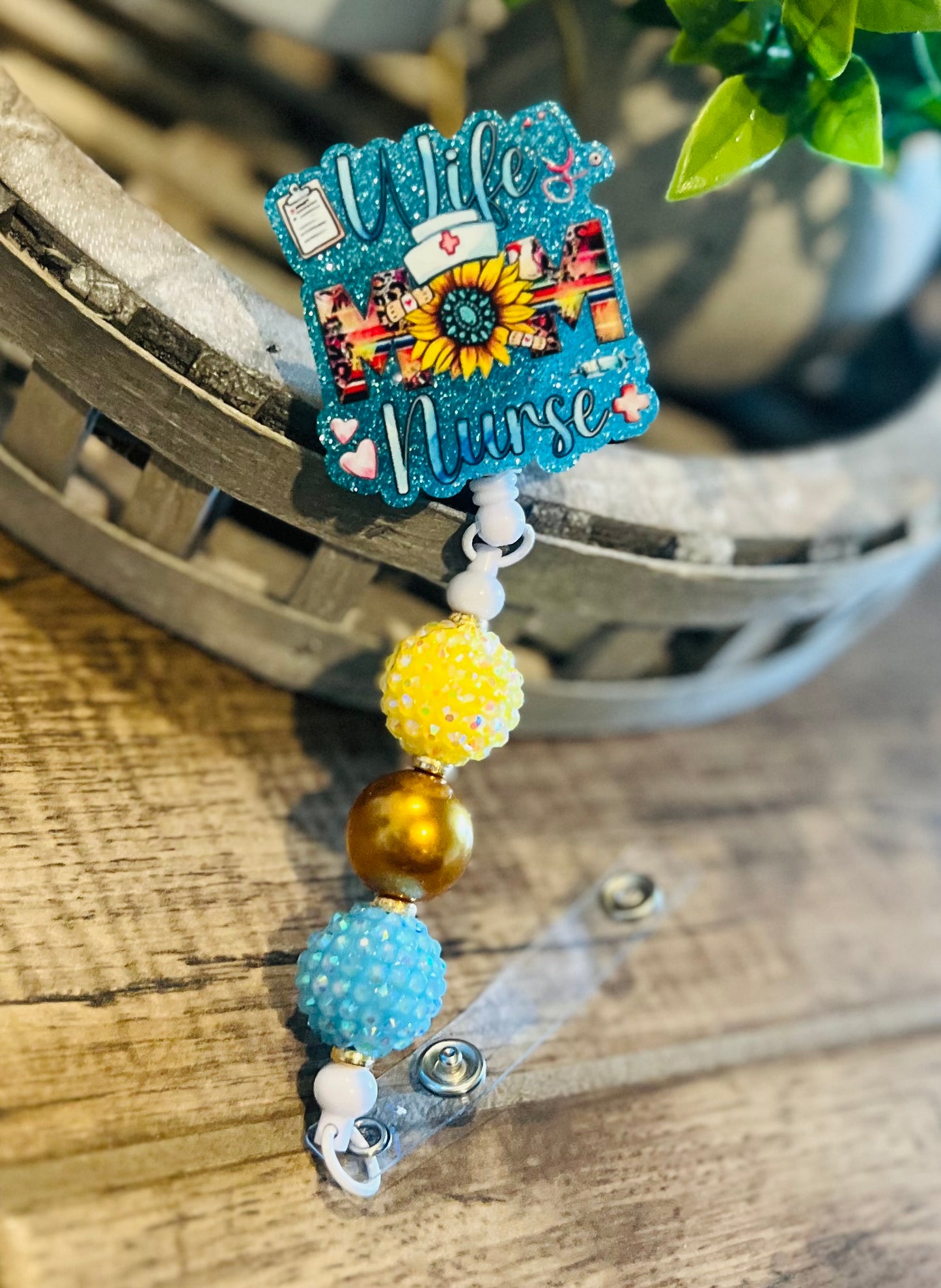 “Wife Mom Nurse” Badge Reel