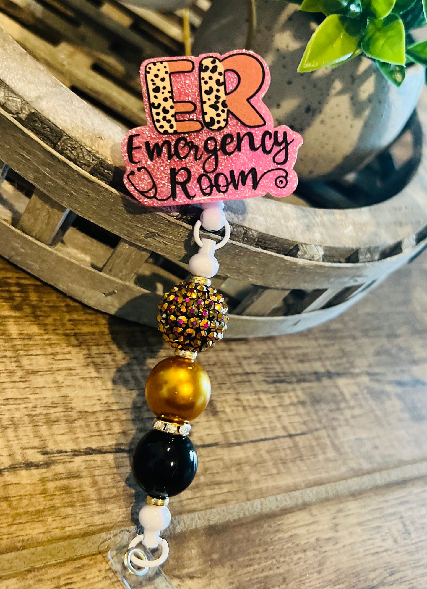 “ER” Badge Reel-Interchangeable