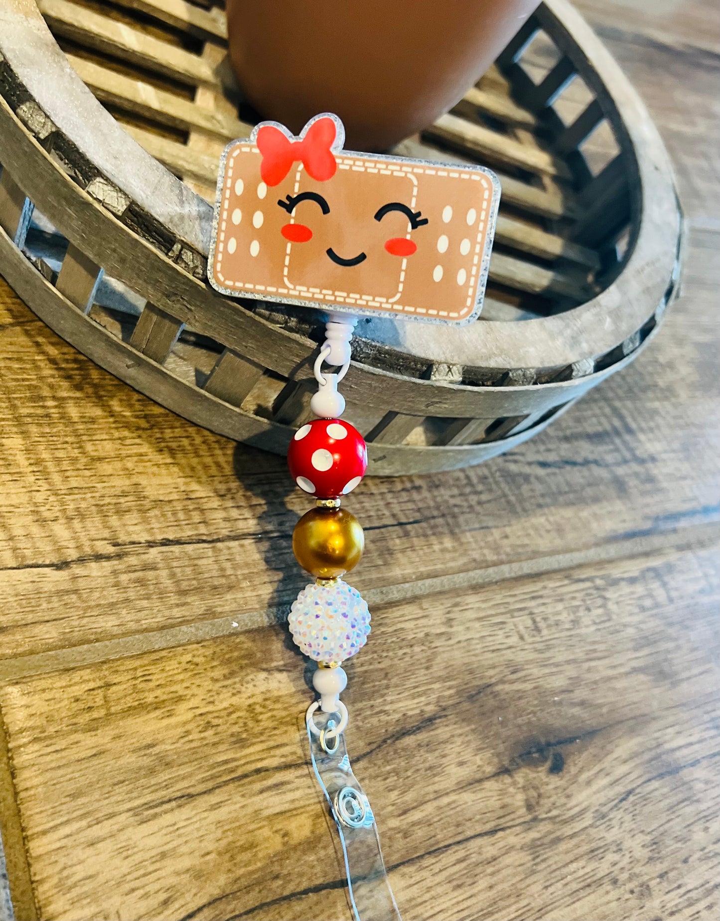 “Happy Bandaid” 1 Badge Reel-interchangeable