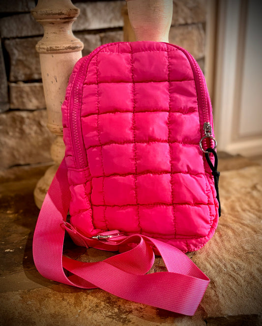 Backpack style sling bag
