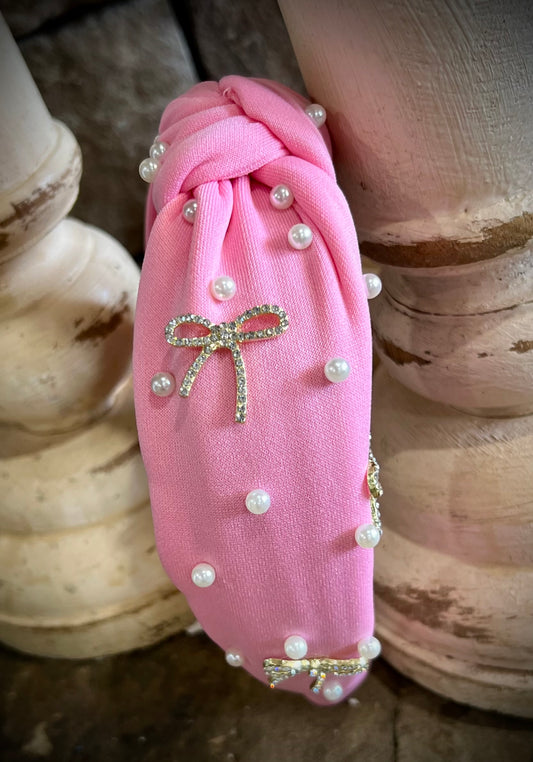 Pink “Fancy Bow” Headband