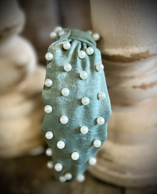 Green Pearl Headband