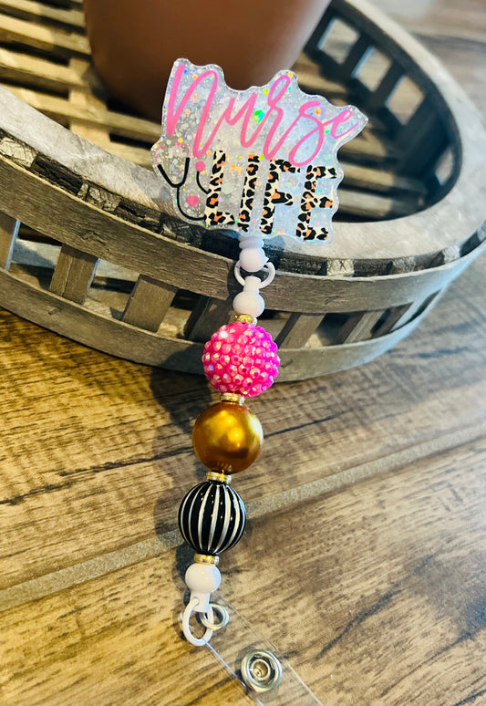 “Nurse Life” Badge Reel-interchangeable