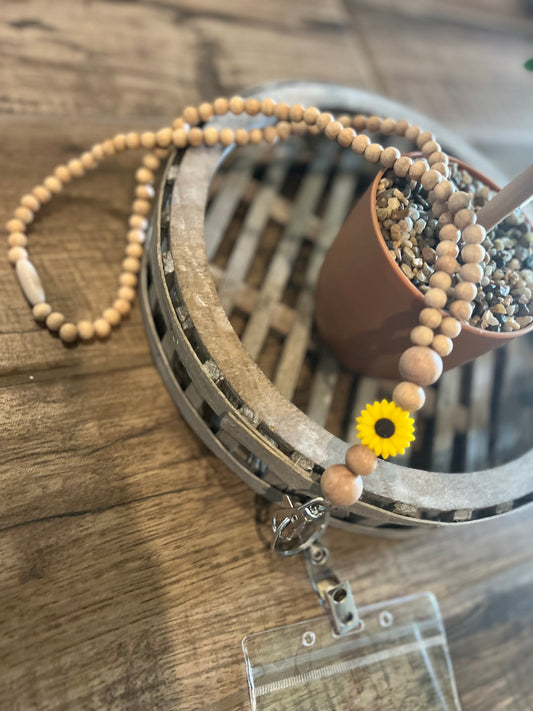 Sunflower Lanyard