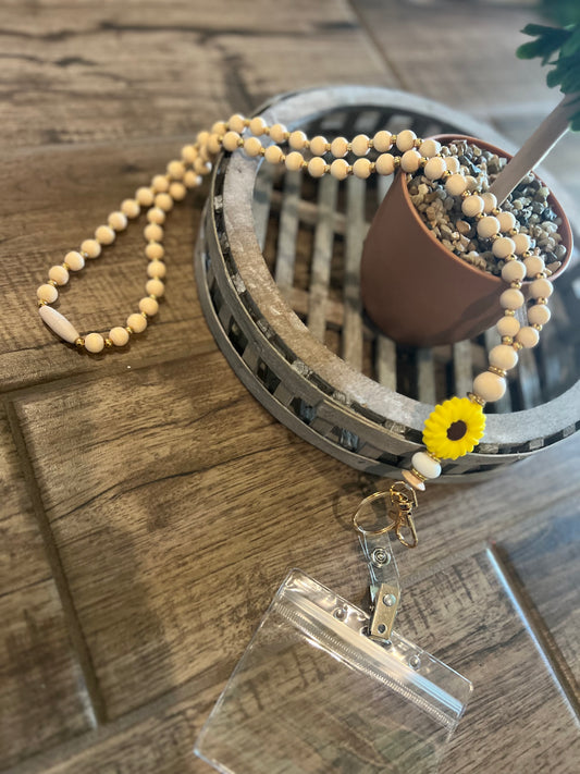 Sunflower Lanyard