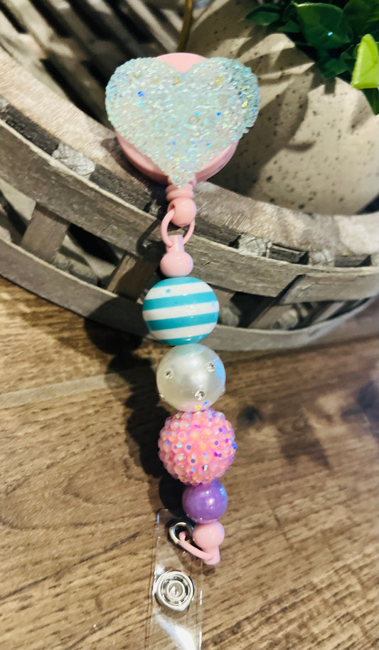 “Blue Sugar Heart” Badge reel