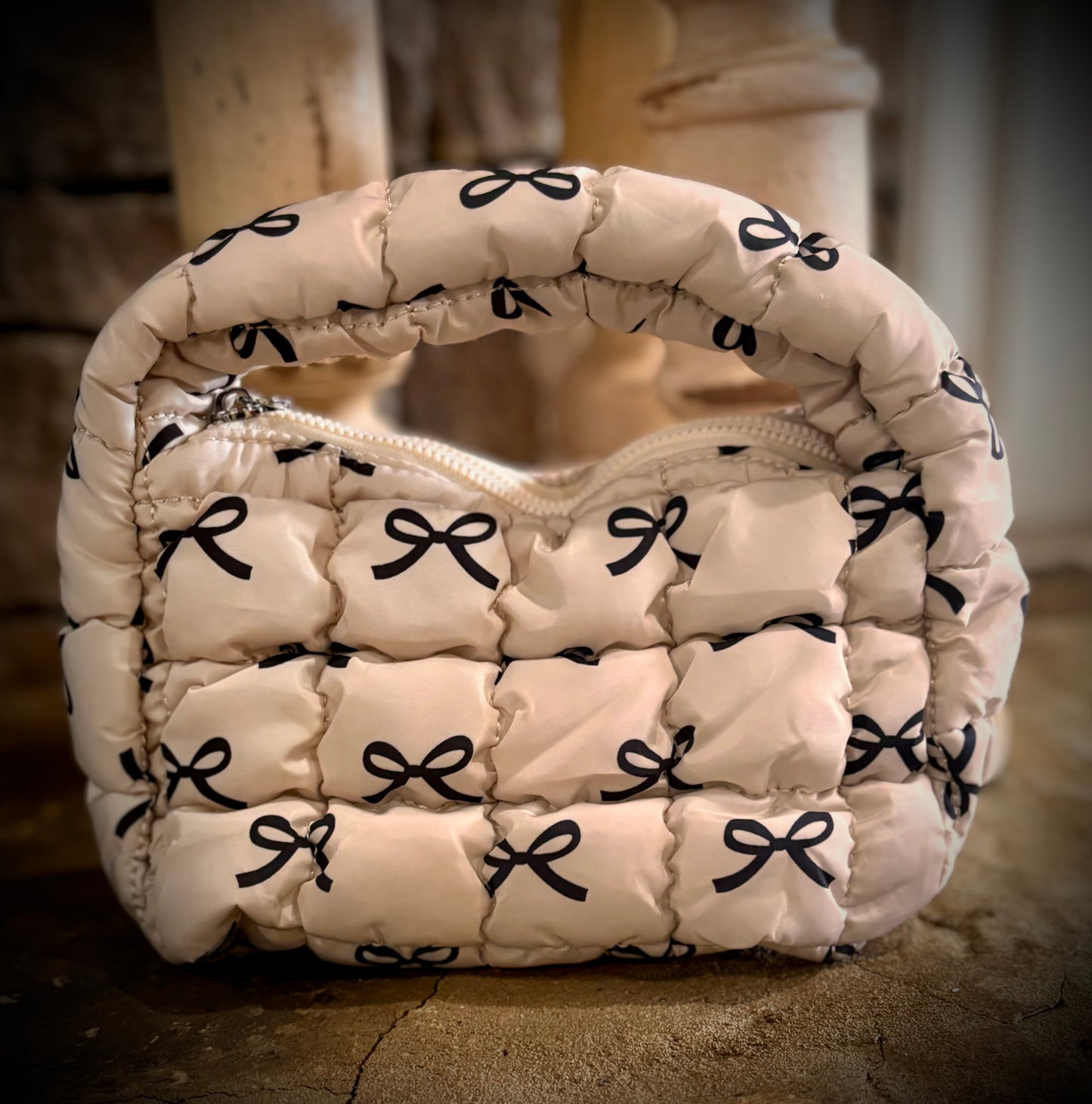 Quilted Bow Handbags
