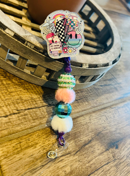 “Disco” Badge Reel 3-interchangeable