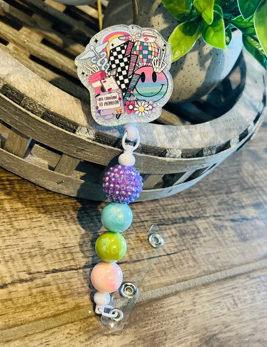 “Disco” Badge Reel 1-interchangeable