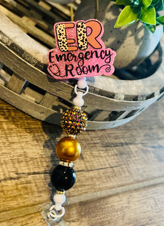 “ER” Badge Reel-Interchangeable