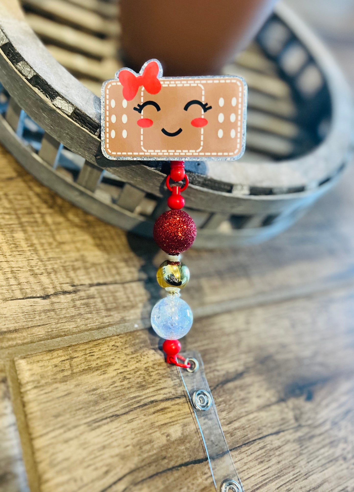 “Happy Bandaid” 2 Badge Reel-interchangeable