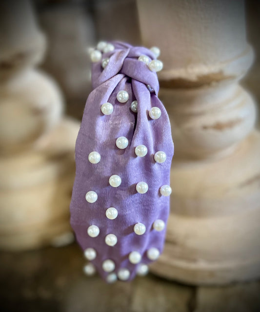 Purple Pearl Headband